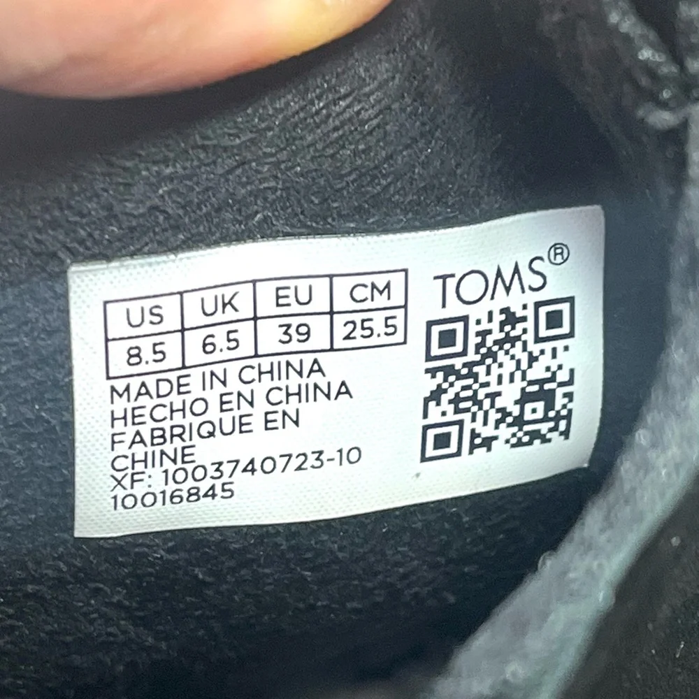 TOMS | Dakota Water Resistant Leather Lugged Chelsea Boots Size 8.5 - Picture 5 of 16